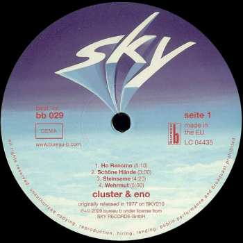 LP Brian Eno: Cluster & Eno