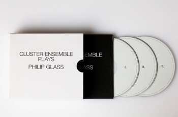 3CD/Dobozkészlet Philip Glass: Cluster Ensemble Plays Philip Glass