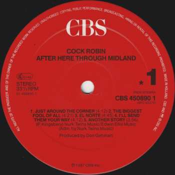 LP Cock Robin: After Here Through Midland