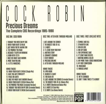 3CD/Dobozkészlet Cock Robin: Precious Dreams (The Complete CBS Recordings 1985-1990)