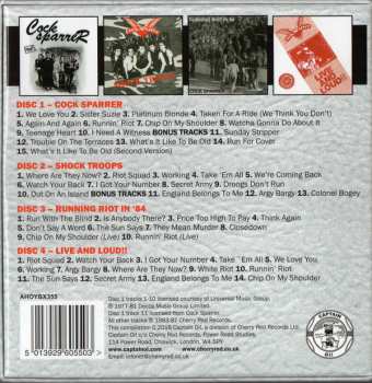 4CD/Dobozkészlet Cock Sparrer: The Albums 1978-87