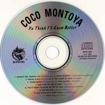 CD Coco Montoya: Ya Think I'd Know Better