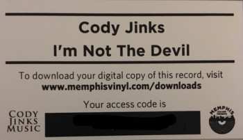 2LP Cody Jinks: I'm Not The Devil