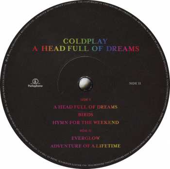 2LP Coldplay: A Head Full Of Dreams
