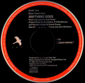 CD Cole Porter: Cole Porter's Anything Goes - Music Theatre Hour