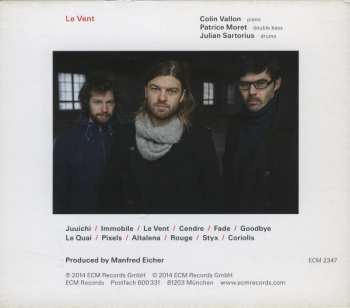 CD Colin Vallon Trio: Le Vent