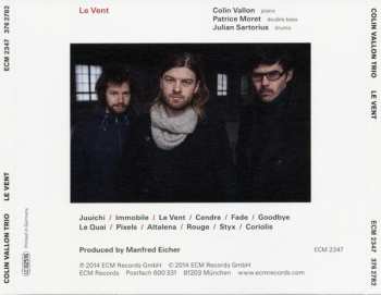 CD Colin Vallon Trio: Le Vent