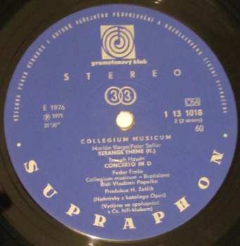 LP Collegium Musicum: Collegium Musicum