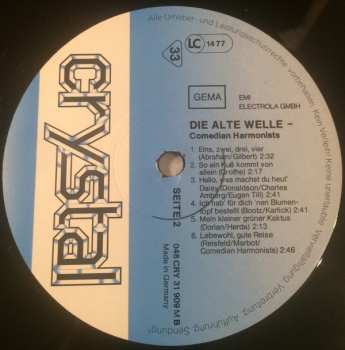 LP Comedian Harmonists: Die Alte Welle