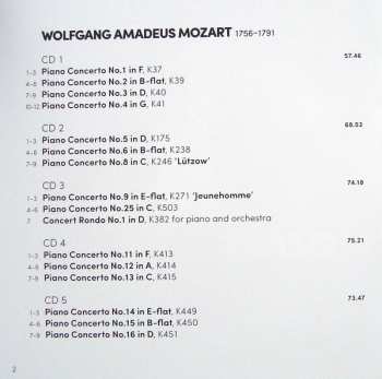 10CD/Dobozkészlet Wolfgang Amadeus Mozart: Complete Piano Concertos