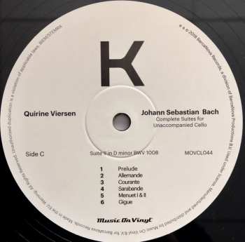 3LP Johann Sebastian Bach: Complete Suites For Unaccompanied Cello