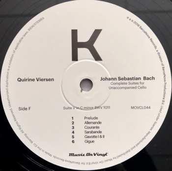 3LP Johann Sebastian Bach: Complete Suites For Unaccompanied Cello