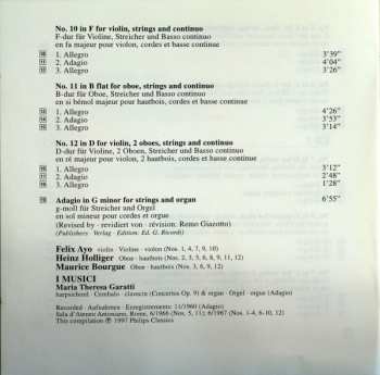 2CD Tomaso Albinoni: Concerti Op. 9 / Adagio