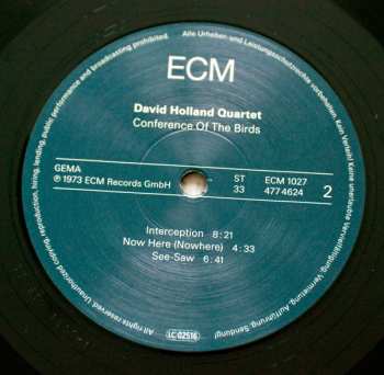 LP Dave Holland: Conference Of The Birds