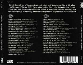 2CD Connie Francis: Essential Hits And Early Recordings