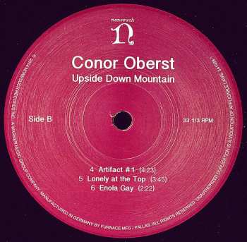 2LP/CD Conor Oberst: Upside Down Mountain