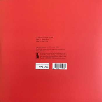 LP Conrad Schnitzler: Rot CLR | LTD | NUM