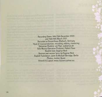 CD Gerold Huber: Fantasie Von Übermorgen. Lieder Im Exil