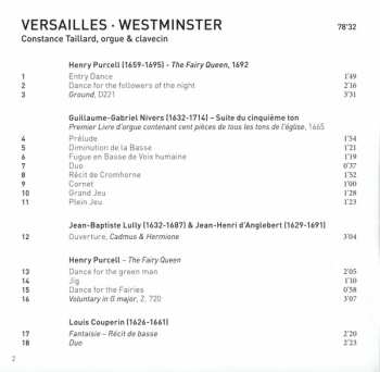 CD Constance Taillard: Versailles Westminister