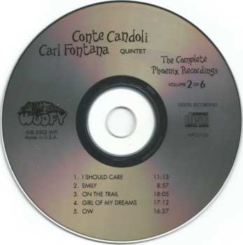 CD Conte Candoli Carl Fontana Quintet: The Complete Phoenix Recordings Volume 2 Of 6