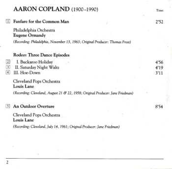 CD Aaron Copland: Orchestral Works