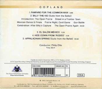 CD Aaron Copland: Fanfare For The Common Man / Billy The Kid / El Salón México / Hoe-Down From 'Rodeo' / Appalachian Spring