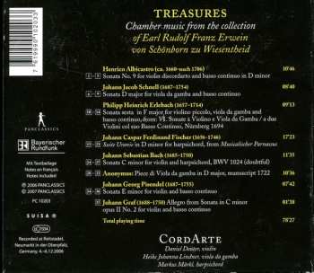 CD CordArte: Treasures Chamber Musik From The Collection Of Earl Rudolf Franz Erwein von Schönborn Zu Wiesentheid