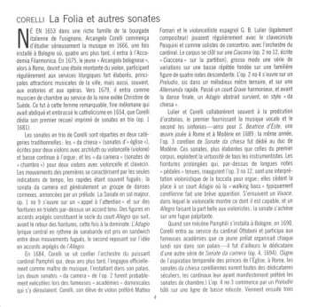 CD Arcangelo Corelli: 'La Folia' & Other Sonatas