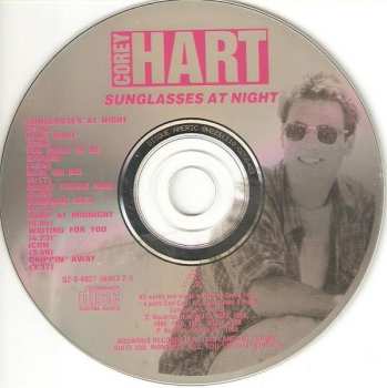 CD Corey Hart: Sunglasses At Night
