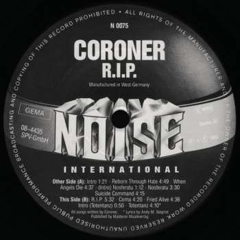 LP Coroner: R.I.P.
