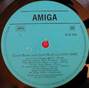LP Count Basie: Count Basie - Jimmy Rushing (1947 - 1949)