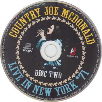 2CD Country Joe McDonald: Live In New York '71