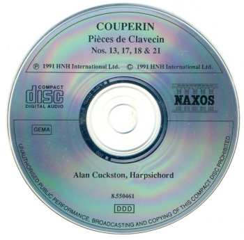 CD François Couperin: Pieces de Clavecin, Books 3 & 4 (Selections)
