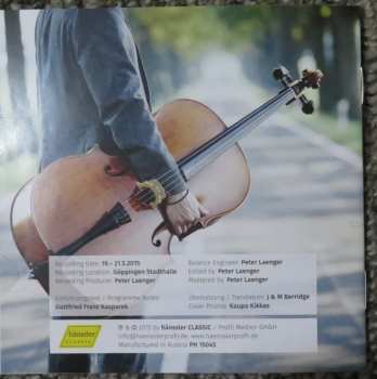 CD Carl Philipp Emanuel Bach: Cello Concertos