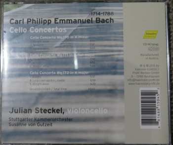 CD Carl Philipp Emanuel Bach: Cello Concertos