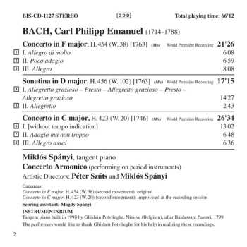 CD Carl Philipp Emanuel Bach: The Complete Keyboard Concertos -  Volume 12