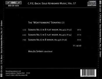 CD Carl Philipp Emanuel Bach: 'Württemberg' Sonatas (2)