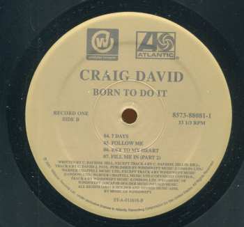 2LP Craig David: Born To Do It CLR