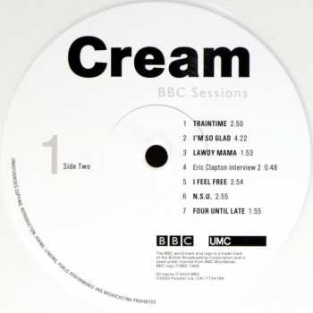 2LP Cream: BBC Sessions LTD | NUM | CLR