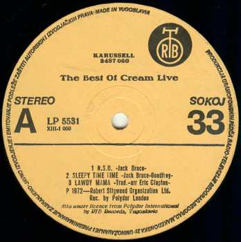 2LP Cream: The Best Of Cream Live