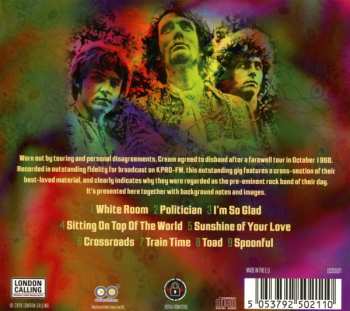 CD Cream: Live In San Diego '68