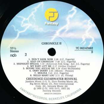 LP Creedence Clearwater Revival: Chronicle II - 16 More Great Hits