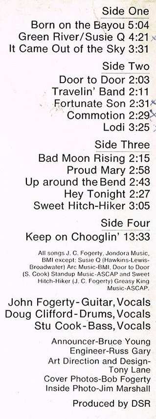 2LP Creedence Clearwater Revival: Live In Europe