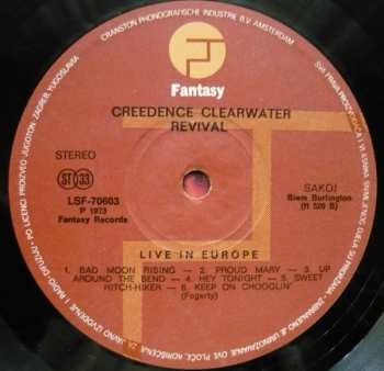 LP Creedence Clearwater Revival: Live In Europe