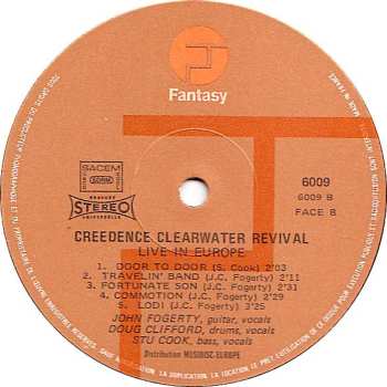 2LP Creedence Clearwater Revival: Live In Europe
