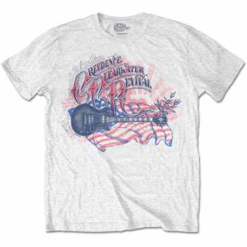 Merch Creedence Clearwater Revival: Póló Guitar & Flag 