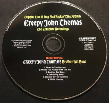 3CD/Dobozkészlet Creepy John Thomas: Trippin' Like A Dog And Rockin' Like A Bitch: The Complete Recordings