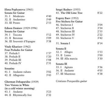 4CD Cristiano Porqueddu: Russian Guitar Music Of The 20th And 21st Centuries