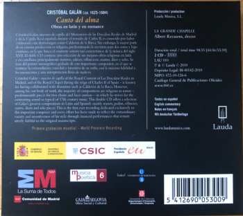 2CD/Dobozkészlet La Grande Chapelle: Canto Del Alma: Obras En Latín Y En Romance