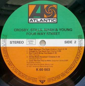 2LP Crosby, Stills, Nash & Young: 4 Way Street